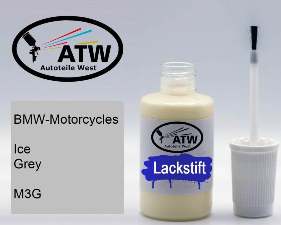 BMW-Motorcycles, Ice Grey, M3G: 20ml Lackstift, von ATW Autoteile West.